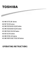 Toshiba 43TL5A Series Operating Instructions Manual preview