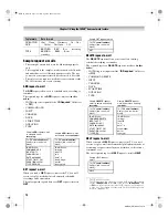 Preview for 74 page of Toshiba 50HMX96 - 50" Rear Projection TV Operating Manual