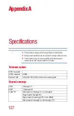 Preview for 127 page of Toshiba 50L2200U User Manual