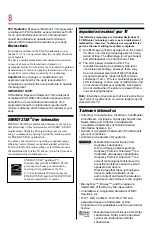 Preview for 8 page of Toshiba 50L7300U User Manual