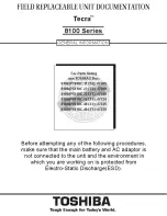 Toshiba 8100 series Service Manual preview