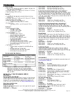 Preview for 2 page of Toshiba A105-S4342 Specifications