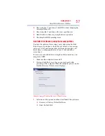 Preview for 57 page of Toshiba A200-EZ2204X - Satellite Pro - Core 2 Duo GHz User Manual