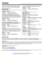 Preview for 2 page of Toshiba A215-S7408 Specifications