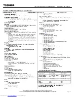 Toshiba A215-S7437 Specifications preview