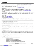 Preview for 2 page of Toshiba A305-S6909 Specifications