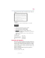 Preview for 13 page of Toshiba A355-S6879 - Satellite - Core 2 Duo GHz (Spanish) Manual Del Usuario