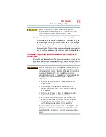 Preview for 45 page of Toshiba A355-S6879 - Satellite - Core 2 Duo GHz (Spanish) Manual Del Usuario