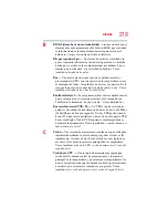 Preview for 219 page of Toshiba A355-S6879 - Satellite - Core 2 Duo GHz (Spanish) Manual Del Usuario