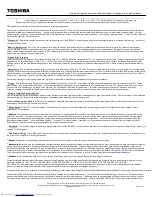 Preview for 3 page of Toshiba A355-S6879 - Satellite - Core 2 Duo GHz Specifications