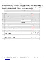 Preview for 3 page of Toshiba A45 S130 - Satellite - Celeron 2.8 GHz Specifications