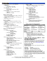 Preview for 2 page of Toshiba A7-ST7712 Specifications