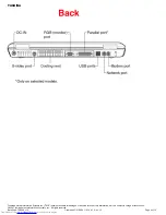 Preview for 9 page of Toshiba A75-S206 Specifications