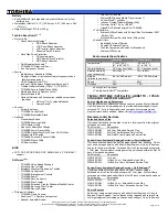 Preview for 2 page of Toshiba A8-EZ8512 - Tecra - Core 2 Duo 1.66 GHz Specifications