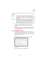 Preview for 21 page of Toshiba A8-EZ8512 - Tecra - Core 2 Duo 1.66 GHz User Manual