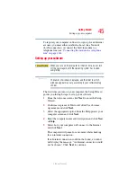 Preview for 45 page of Toshiba A8-EZ8512 - Tecra - Core 2 Duo 1.66 GHz User Manual