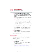 Preview for 216 page of Toshiba A8-EZ8512 - Tecra - Core 2 Duo 1.66 GHz User Manual