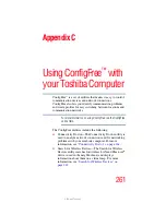 Preview for 261 page of Toshiba A8-EZ8512 - Tecra - Core 2 Duo 1.66 GHz User Manual