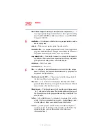 Preview for 292 page of Toshiba A8-EZ8512 - Tecra - Core 2 Duo 1.66 GHz User Manual