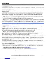 Preview for 5 page of Toshiba A9-S9016X Specifications