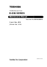 Toshiba B-EX6 Series Maintenance Manual preview