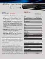 Preview for 2 page of Toshiba BDX2500 Specifications