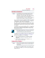 Preview for 71 page of Toshiba C605-SP4101A (Spanish) Manual Del Usuario