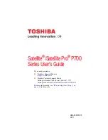 Preview for 1 page of Toshiba C640-SP4177M User Manual