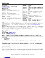 Preview for 2 page of Toshiba C650D-ST5N01 Specifications