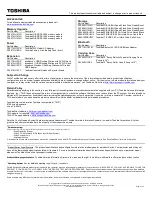 Preview for 2 page of Toshiba C655D-S5085 Specifications