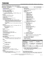 Toshiba C655D-S5133 Specifications preview