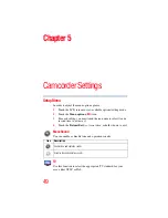 Preview for 49 page of Toshiba CAMILEO Z100 User Manual