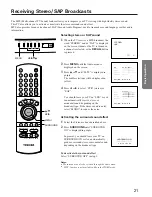 Preview for 21 page of Toshiba CE27T11 Owner'S Manual