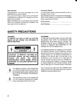 Preview for 2 page of Toshiba CF27D30 Owner'S Manual