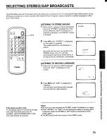 Preview for 19 page of Toshiba CF27D30 Owner'S Manual