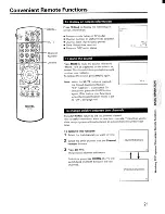 Preview for 21 page of Toshiba ColorStream CN36H97 Owner'S Manual