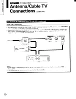 Preview for 10 page of Toshiba ColorStream TP61G90 Owner'S Manual