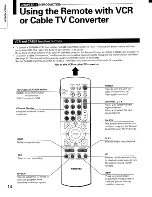 Preview for 14 page of Toshiba ColorStream TP61G90 Owner'S Manual