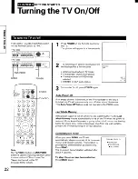 Preview for 22 page of Toshiba ColorStream TP61G90 Owner'S Manual