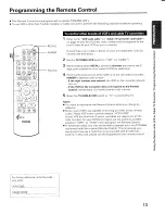 Preview for 13 page of Toshiba CX36H64 Owner'S Manual