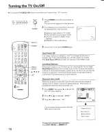 Preview for 18 page of Toshiba CX36H64 Owner'S Manual