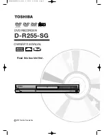 Preview for 1 page of Toshiba D-R255-SG Owner'S Manual