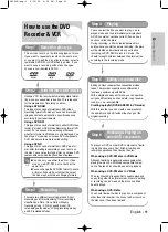 Preview for 11 page of Toshiba D-VR30SG Owner'S Manual