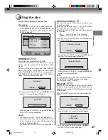 Preview for 27 page of Toshiba D-VR4 Owner'S Manual