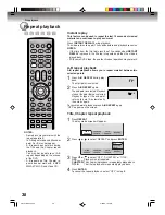 Preview for 38 page of Toshiba D-VR4 Owner'S Manual