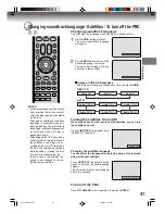 Preview for 41 page of Toshiba D-VR4 Owner'S Manual