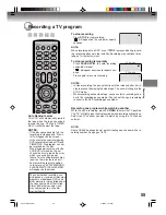 Preview for 55 page of Toshiba D-VR4 Owner'S Manual