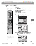 Preview for 69 page of Toshiba D-VR4 Owner'S Manual