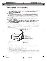 Preview for 4 page of Toshiba D-VR4SU Owner'S Manual