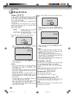 Preview for 30 page of Toshiba D-VR4SU Owner'S Manual